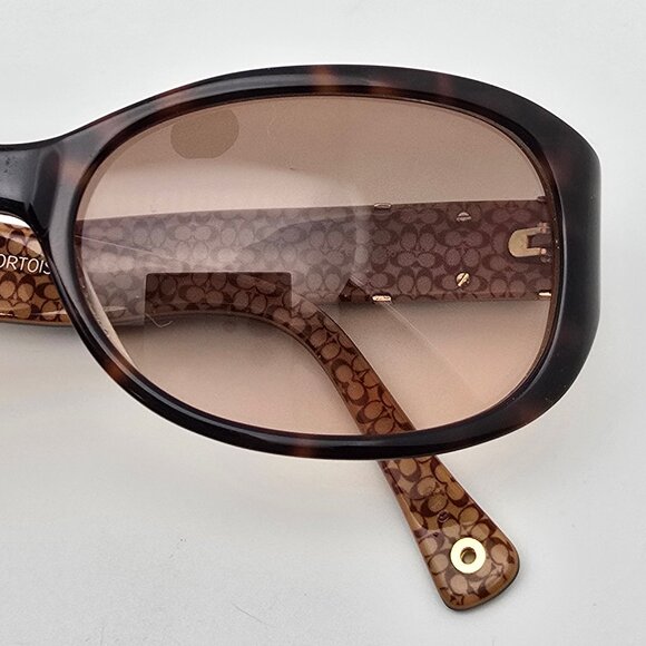 Coach Anna S439 Tortoise Gold Frame Light Brown Gradient Lens Sunglasses 54mm - Picture 11 of 12